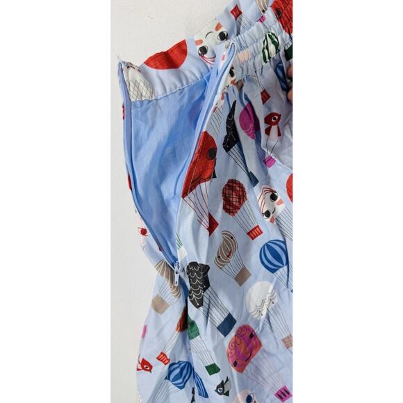 Modcloth Smiling Hot Air Balloon Skirt Cotton Size XS Novelty Graphic Print - Picture 10 of 11